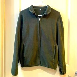 UNIQLO forest green zip sweater